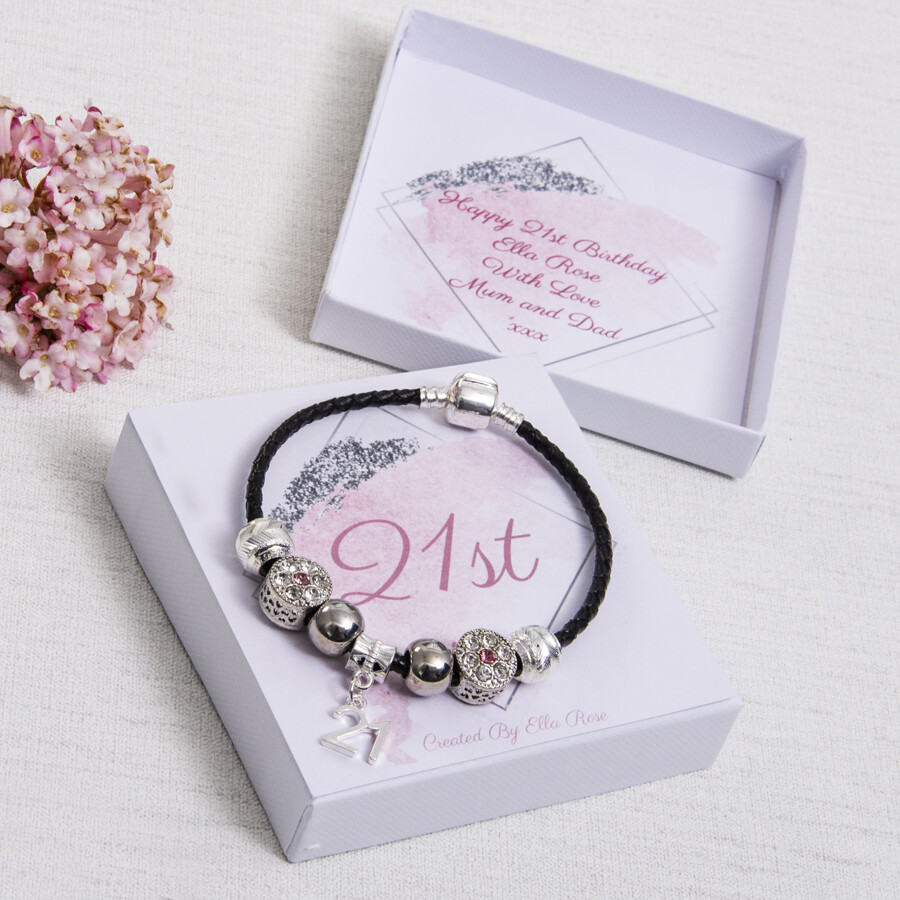Pandora 21st Birthday Bracelet 21st Birthday Gift Charm Bracelet