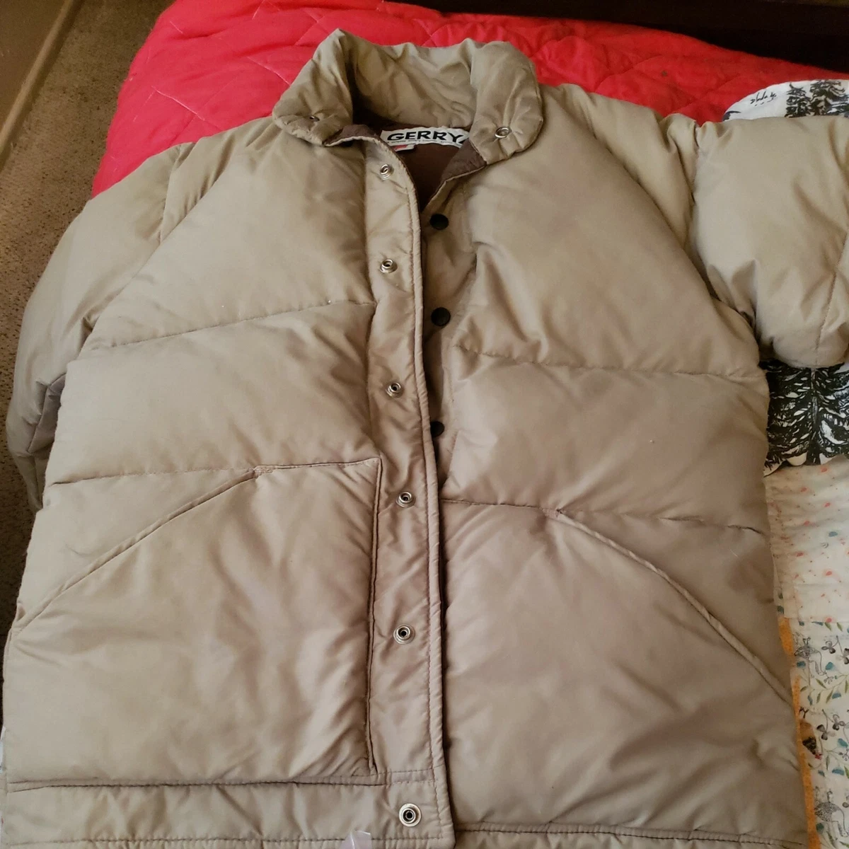 Vintage GERRY PUFFER JACKET TAN eBay