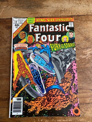 Fantastic Four King Size Annual # 12 Marvel 1977 Guest Starring The Inhumans G