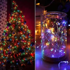 LED Twinkle String Fairy Lights Copper String 4.5V 8 Models With Switch US Plug