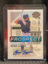 Ryan Lasko 2024 Prospect Edition Prospect Ticket Auto - Athletics