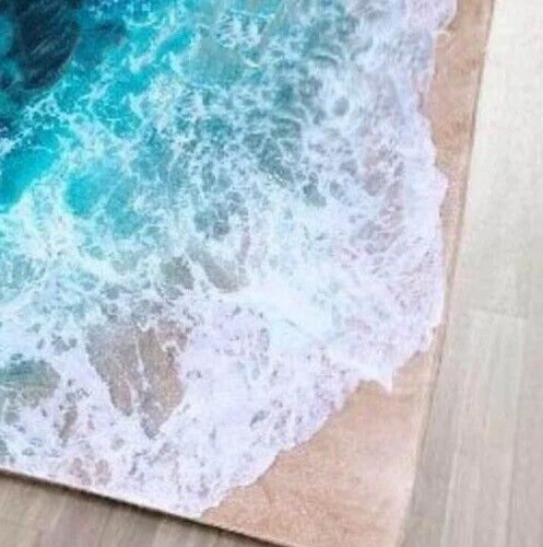 Wave-Inspired Epoxy Resin Table Top: Perfect for Coastal Touch to Your Home Deco - Picture 3 of 9