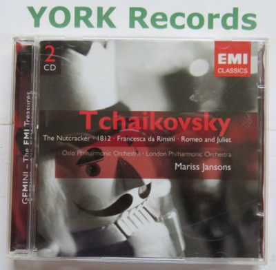TCHAIKOVSKY - The Nutcracker / 1812 Overture etc JANSONS - Ex Con 2 CD Set EMI