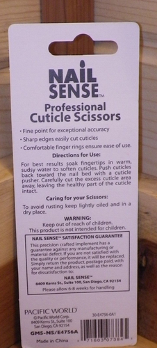 New Pacific World Nail Sense Professional Cuticle Scissors 07384 manicure - Picture 2 of 2