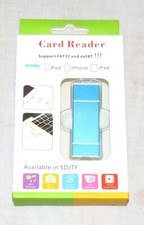 Card Reader TF Supports FAT32 and exFAT - iPod iPhone iPad - New