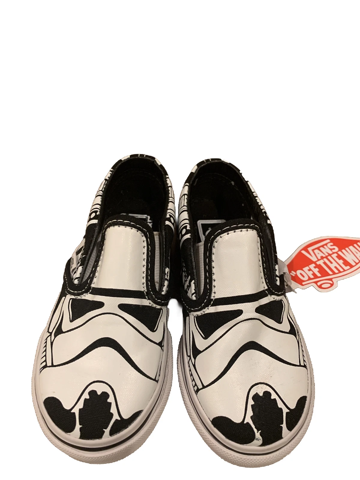 Scarpe sneakers VANS Star Wars Stormtroopers slip on taglia 7 5 bambino bambini nuove senza scatola
