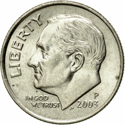 [#431108] Münze, Vereinigte Staaten, Roosevelt Dime, Dime, 2003, U.S. Mint, Phil