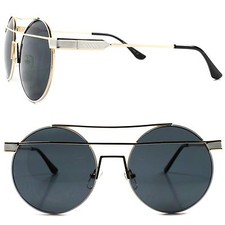 Celebrity Fashion Stylish Elegant Gold Sexy Hot Womens Designer Round Sunglasses
