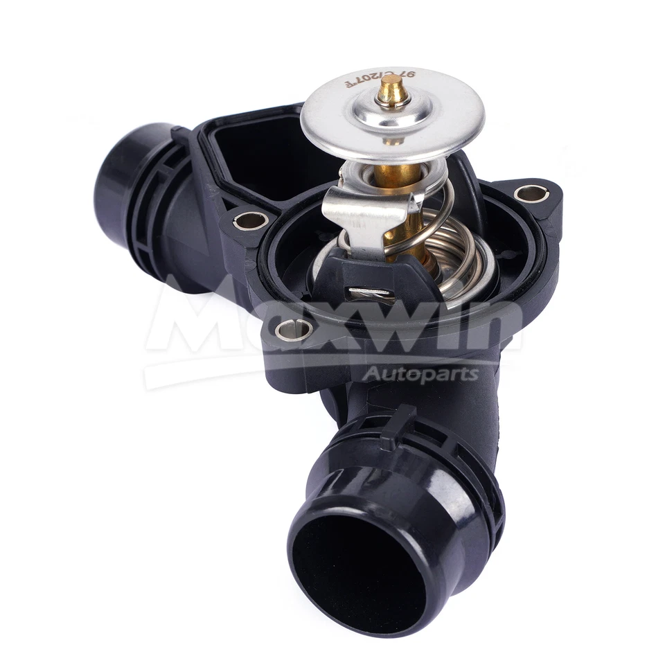 Carcasa de termostato de refrigerante compatible con BMW 320i 323i 325Ci 325i 525i 528i X3 X5 Z3 Z4 Foto 4 de 4