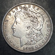 1921-D Morgan Silver Dollar - High Quality Scans #Q498