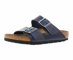 birkenstock arizona oiled leather blue