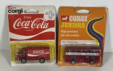 Corgi Coca Cola Lot Of 2 Delivery Truck Daimler Fleetline Bus On Sealed Card