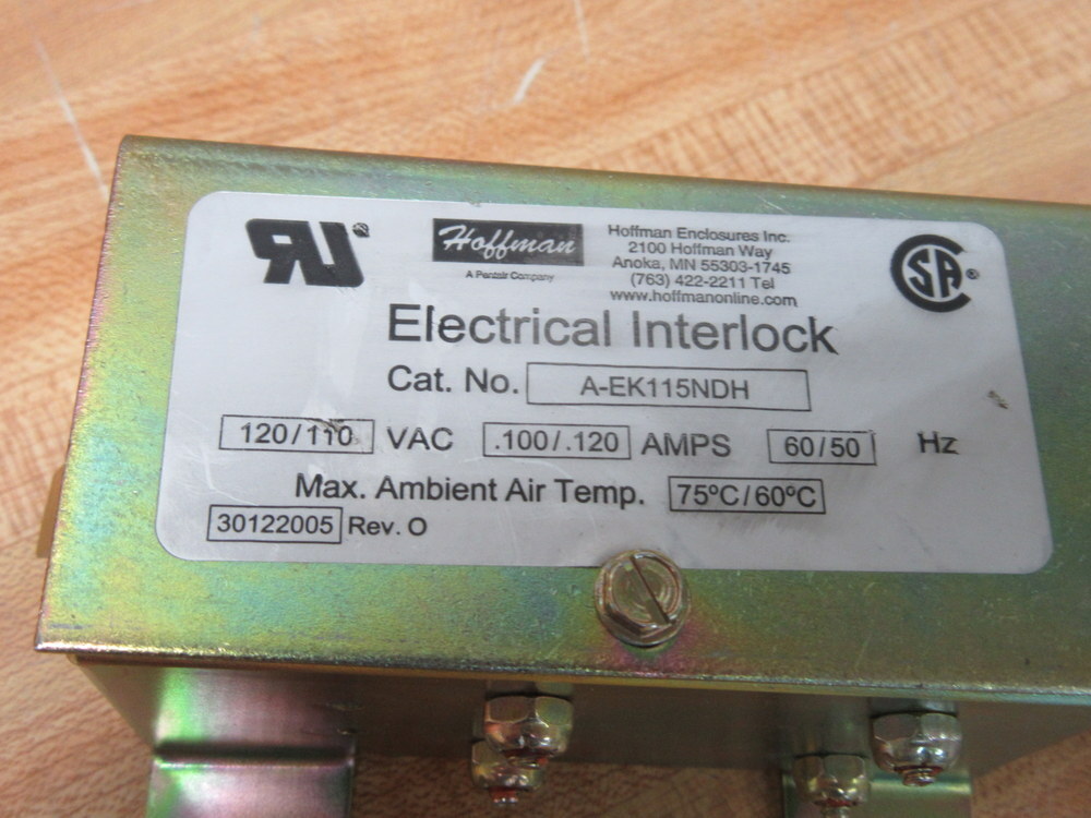 Hoffman A-EK115NDH Electric Interlock AEK115NDH W/Hardware