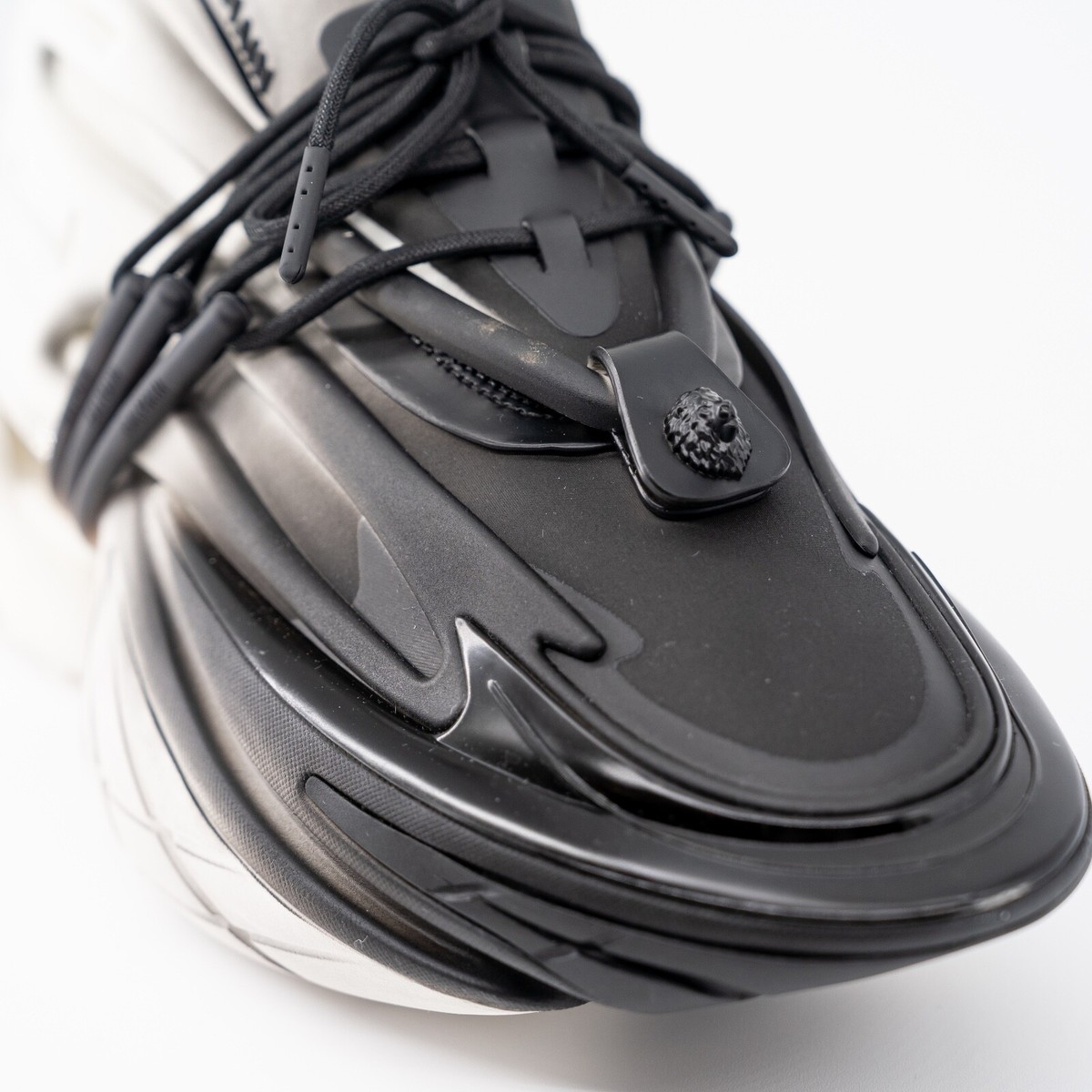 K*U様 BAL / BLANC® BE001 BLACK size 44/ US 11 - Balmain Unicorn Black White Spray Gradient
