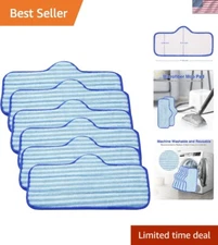Durable and Reusable Microfiber Pads – 6 Pack for Dupray Neat Steam Cleaner