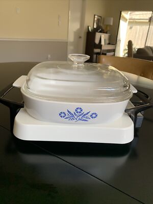 Corning Ware Poêle électrique # P-12-ES avec couvercle et mode