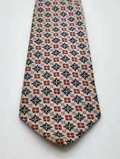 Vintage Men's Neck Tie Union Made Dacron Polyester Geometric Pattern