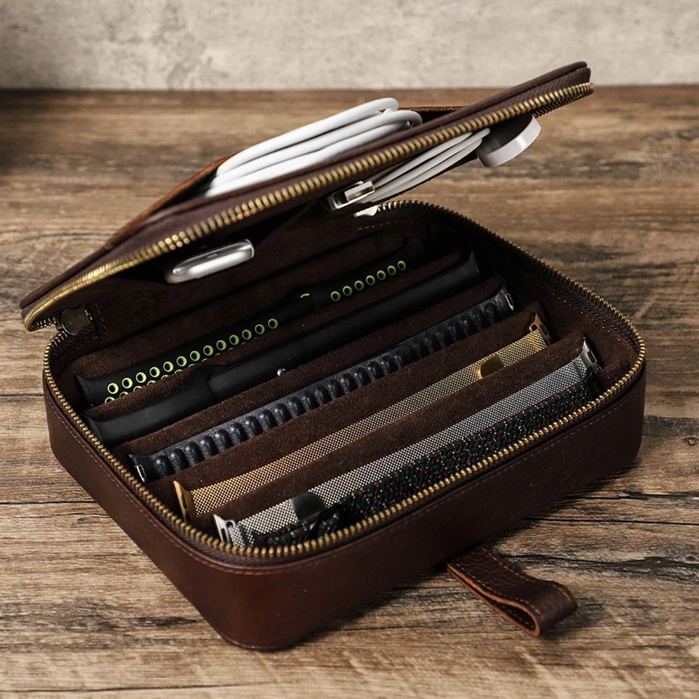 Watch store strap storage
