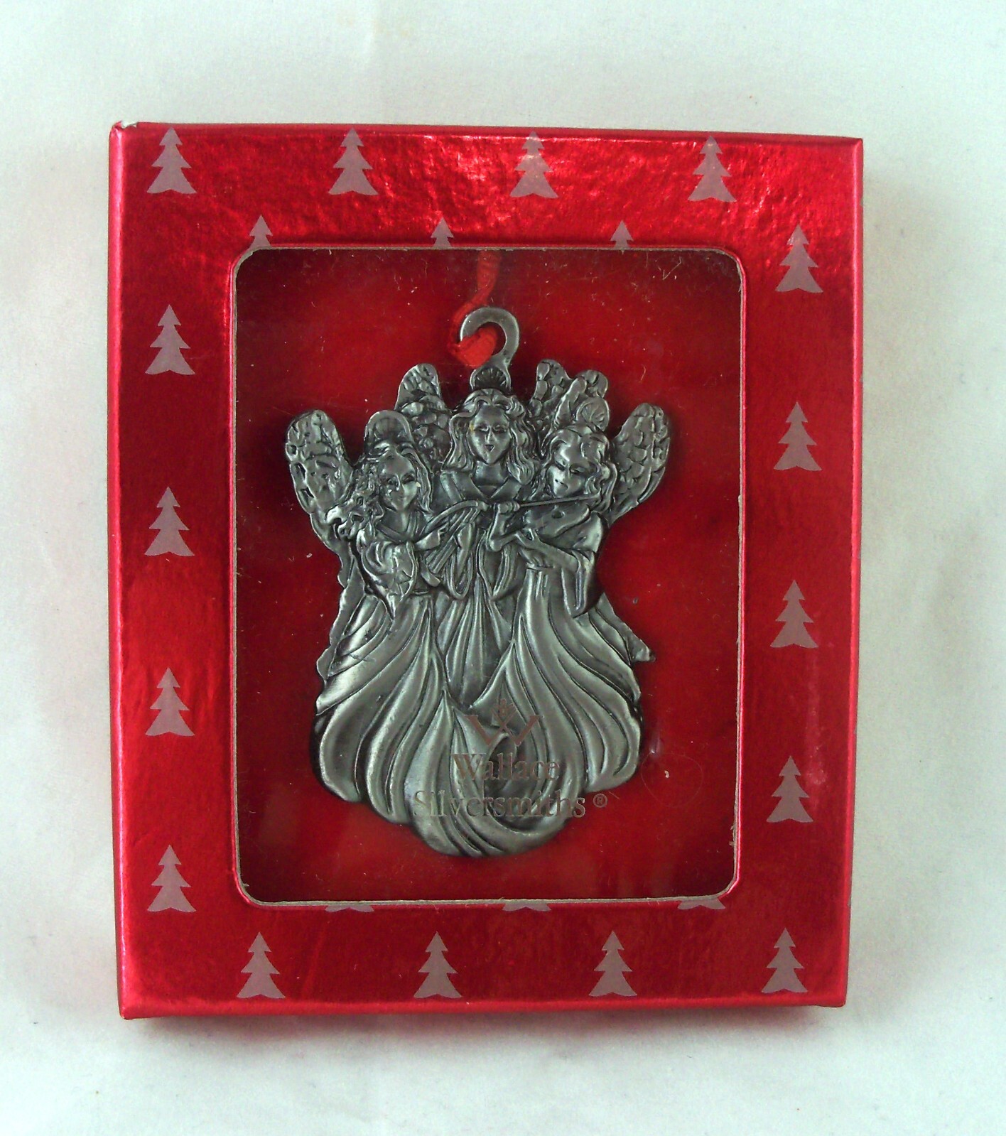 Wallace Silversmiths Three Angels Pewter Christmas Holiday Ornament New In Box eBay