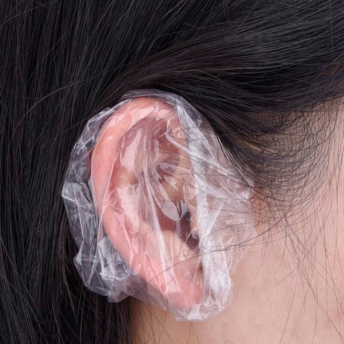 100pcs Waterproof Ear Cover Bath Shower Salon Ear Protector Hair Dyeing Earmuffs - Afbeelding 1 van 12