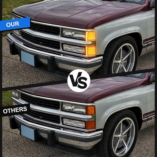 For 94-98 Chevy C/K 1500 2500 3500 Sequential LED Corner Side Marker Lights Lamp - Picture 7 of 7