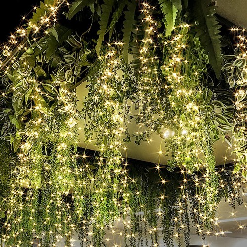 5/10 Strands LED String Lights Waterfall Xmas Tree Vine Hanging Fairy Lamp Decor - Picture 5 of 20