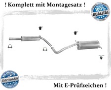 Auspuffanlage für Skoda Fabia I (6Y2, 6Y3) 1.2 Bj.01-05 Auspuff Montagesatz