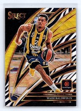 WADE BALDWIN IV 2025-26 Panini Select EuroLeague #249 Courtside Zebra Prizm SSP
