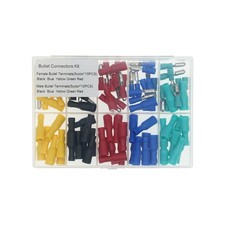 100 Pcs Bullet Connectors Kit, Insulated Bullet Connectors Terminals Female and