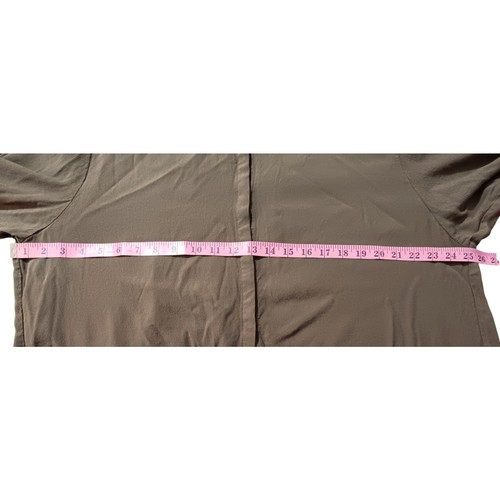 C&A (European) Blouse Top Olive Green Peasant Lagenlook Minimalist Flowy XL/46 - Picture 6 of 6