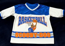 VTG. Scooby-doo Cartoon Network Pullover Graphic Basketball Jersey Boys S/M