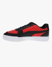 PUMA Mens Carter Leather Lace Up Sneakers Shoes Casual - Red