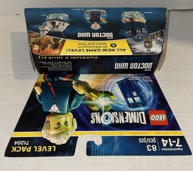 Lego Dimensions 71204 Doctor Who Level Pack Rare Brand New