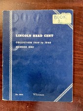 Lincoln Wheat Cent Collection 1909  1960s Whitman Albums Partial Set w/  43 Steel