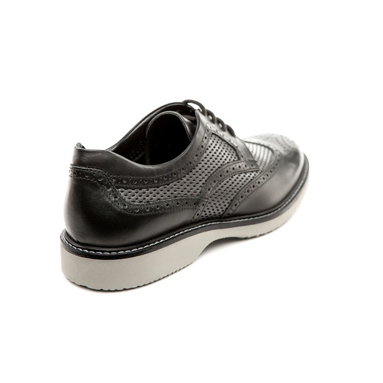 SAOLA Scarpe stringate HOGAN uomo stile derby moderno in pelle nera taglia EU 43