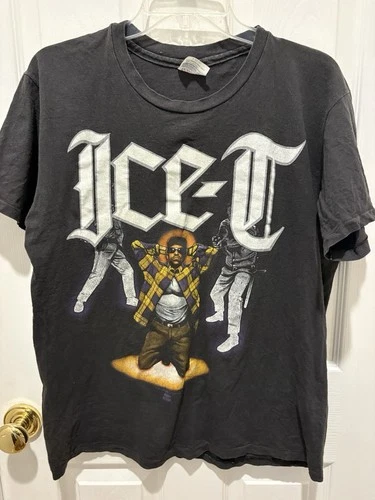 Ice T Original Gangster Rap Album Promo T Shirt 1990s vintage concert t-shirt, vintage, size L, single stitch, B+ condition