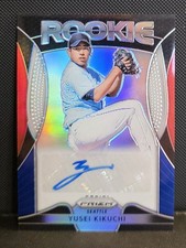 2019 Panini Prizm Autograph Yusei Kikuchi #RA-YK Red White and Blue /50 RC Auto