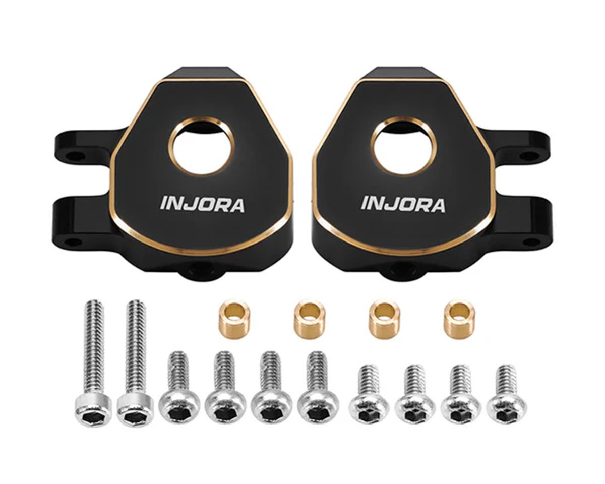 Injora Redcat Ascent-32 Brass Steering Knuckles (Black) (2) (5.4g ea)🌟✨25 Years on eBay! 250,000+ feedback!✨🌟