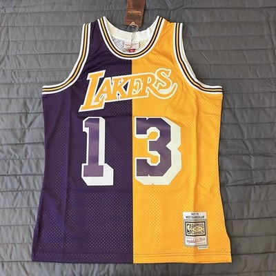 nba mitchell&ness LosAngeles lakers セット Los Angeles Lakers Wilt Chamberlain Mitchell & Ness NBA Swingman