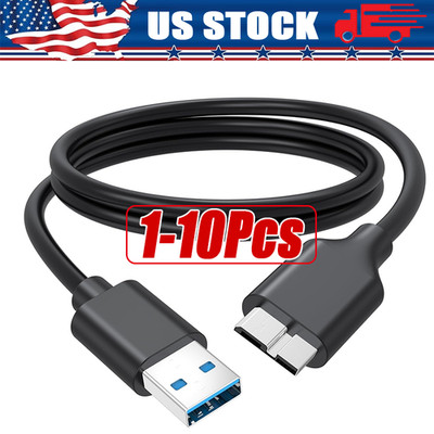 Micro USB 3.0 Cable High Speed Data SYNC For HDD External Hard Drive LOT