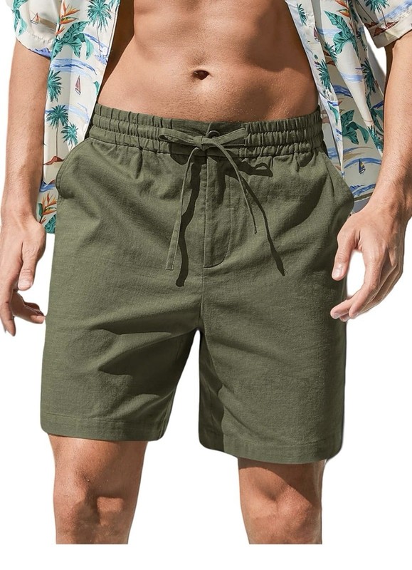 Coofandy Men’s Short  Size  M ArmyGreen