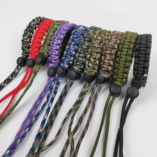 5pcs Outdoor Paracord Camera Wrist Strap - 7-Core Braided Anti-Drop Lanyard