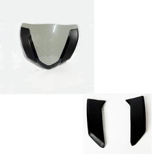MASCHERINA ANTERIORE FRONTALE HONDA SH 125/150/350 CROMATURA NERA  GRIGIO NARDO'