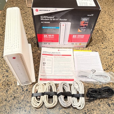 Motorola Arris SURFboard SBG6782-AC Cable Modem Wi-Fi AC Router 4 ports Ethernet