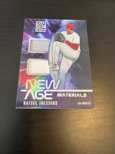 2022 Capstone NEW AGE DUAL RELICS Raisel Iglesias #NAM-RI Angels Baseball (e9)