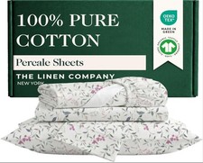 100 Pure Cotton Twin Size Botanical Sheets