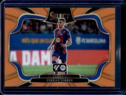 2025-26 Panini Select La Liga Ferran Torres Field Level Orange Prizm #/75