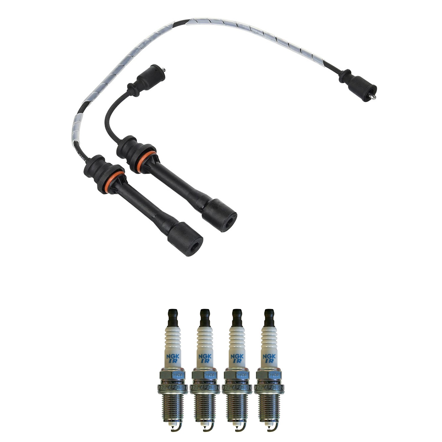 Denso Ignition Wires and NGK Spark Plugs Kit for Mazda Miata 04-05 1.8L L4