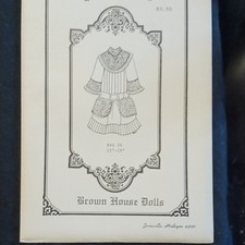 Brown House Dolls BHD 26 Doll Clothing Sewing Pattern for 15"-16" Dolls