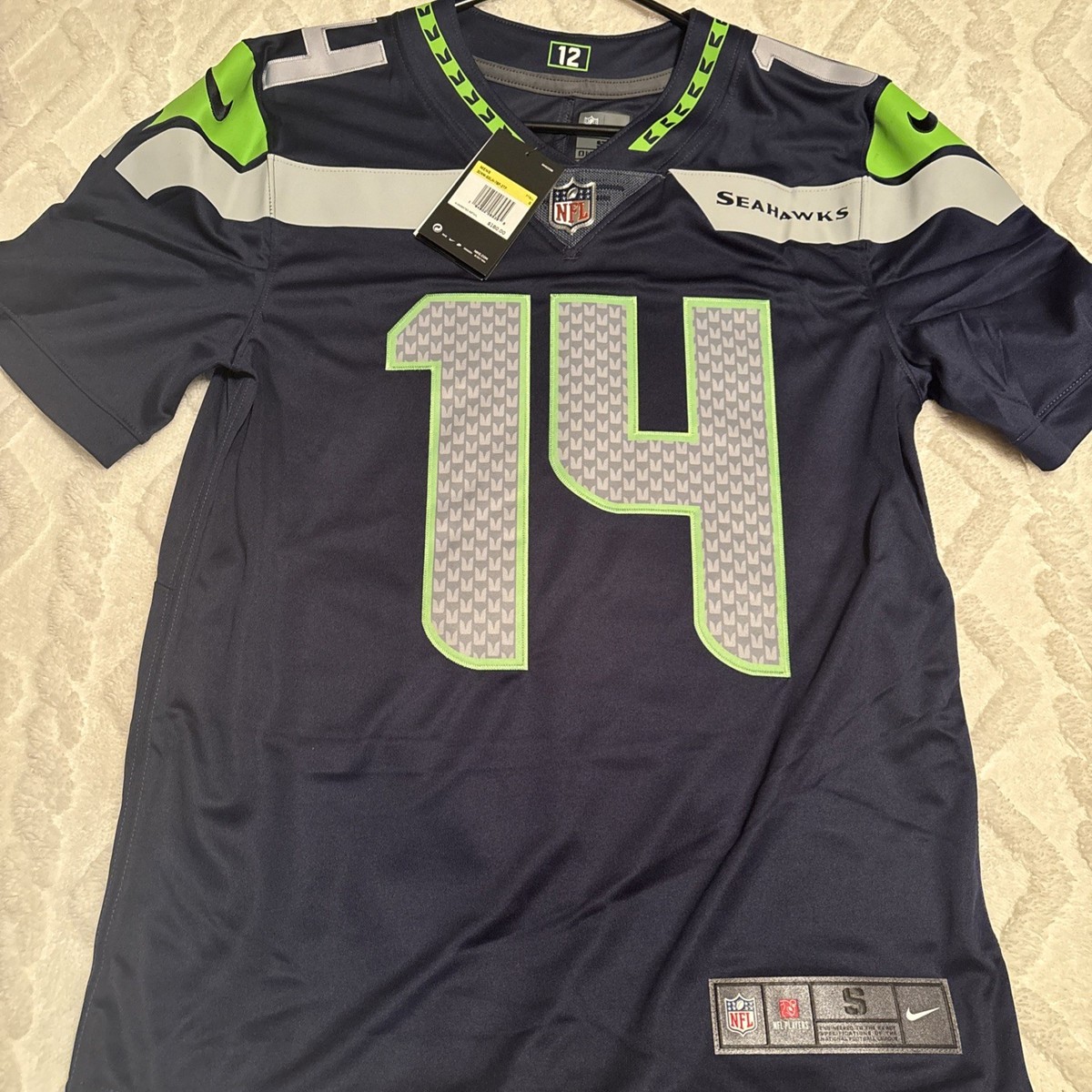 Nike DK Metcalf Seattle Seahawks Blue Limited Stitched Jersey